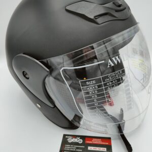 KASK OTWARTY AWINA CZARNY MAT S