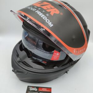 KASK LAZER SZCZĘKOWY PANAME II  XL CZARNY MAT