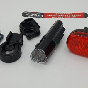 LAMPA ROWEROWA PRZÓD TYŁ LED KPL 2 SZT